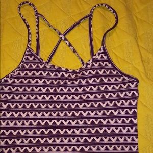 tribal design crop top